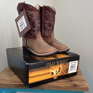 Old West Infant Boots Size 4.0
